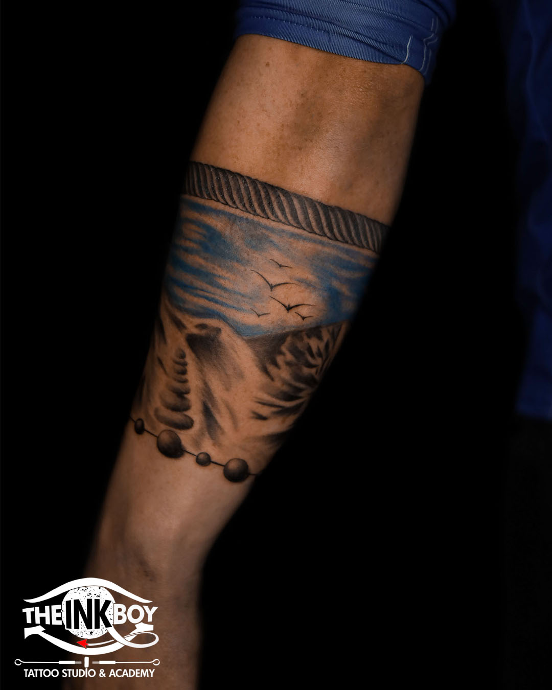 Wildflower inspired arm band by Derek at 550 Tattoo, Durango, CO. : r/ tattoos